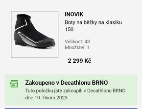 Prodám boty na běžky INOVIK jako nové - 3