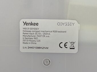 Yenkee Odyssey YKB 31 – kompaktní mechanická RGB klávesnice - 3