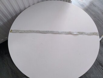 Kulatý skandinávský konferenční stolek 60 cm, bílý - 3