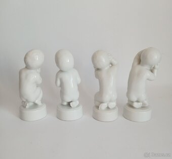 Porcelánové figurky - "čtyři bolesti" - Kodaň - 3
