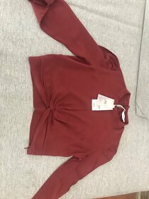 Nová Dívčí splývavá halenka  s uzlem, z. Mango, v.S - 3