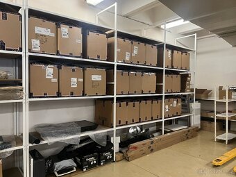 BÍLÝ KOVOVÝ REGÁL - 2 KS - 3