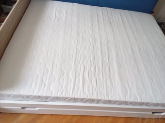 Postel IKAROS 160 x 200 cm, bílá/dub sonoma - 3