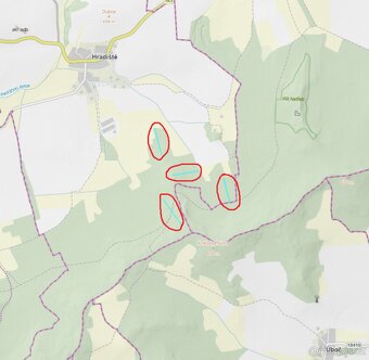 Prodám pozemky v k.ú. Hradiště u Domažlic Hradiště, okres Do - 3