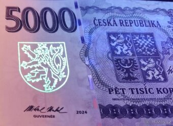 5000 korun, Vladimír Menšík, UNC, F. Medina, emise 150 kusů - 3