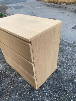 Komoda IKEA Malm se 3 zásuvkami - bíl. mořena - 3