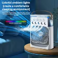 USB nabíjecí mini přenosný ventilátor s chladicí vodní mlhou - 3