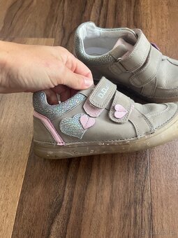 Kožené tenisky celoročky boty na suchý zip D.D.Step - 3