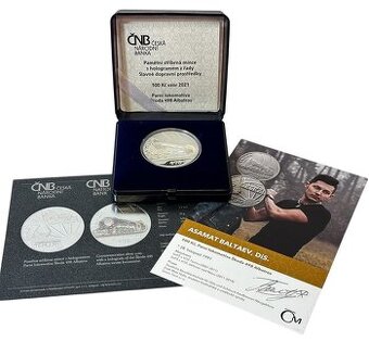 500 Kč 2021 Lokomotiva Škoda 498 Albatros, etue, cert. BK - 3