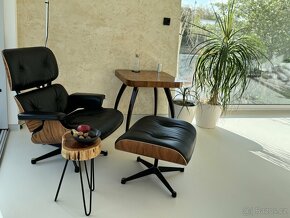 Designový konferenční stolek z masivu na kovových nohách - 3