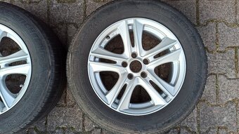 Alu kola 6,5x15 ET38 + letní pneu 195/65-15´´ - 3
