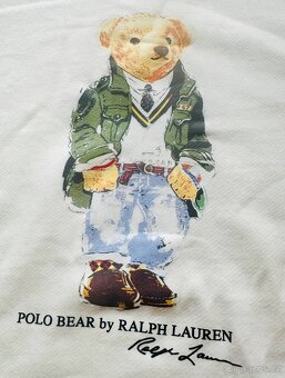 Polo Ralph Lauren ecru smetanovo bílá mikina - 3