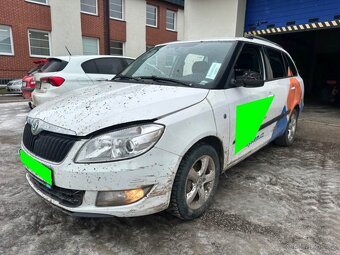 Škoda Fabia II 2 1.6 TDi 55 kw CAY bílá na díly - 3