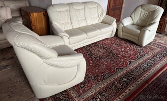 Luxusní kožená sedací souprava 3+1+1, 4384 - 3
