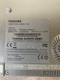Notebook TOSHIBA Portege Z830-11M na díly, vadný displej - 3