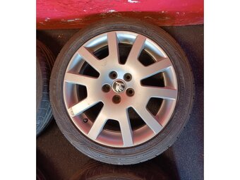 ALU disky Škoda 5x100 R16 s letními pneu 205/45 R16 - 3