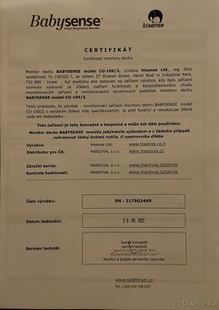 Monitor dechu Hisense Babysense 2 - 3