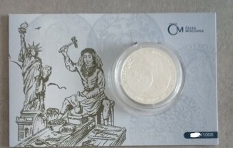 4x 1 Oz stříbra - Jáchymovský tolar 2021 + 2022 číslovaný - 3