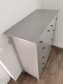 Komoda HEMNES - Šedá, Skvělý stav - 3