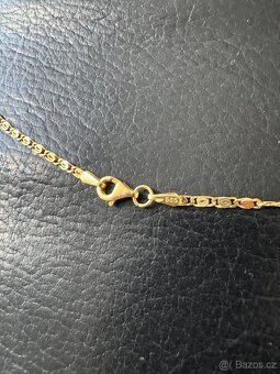 Zlatý řetízek 14K/585 s hlavou medůzy - 3