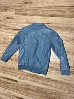 Koženková bunda teplá, nová - 3