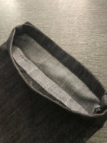 Značkové černé kalhoty s kamínky - 3
