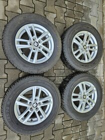 5x100 14 5J ET35 alu kola vč.zim.pneu 185 70 14 Semperit - 3