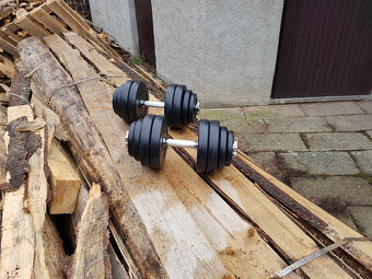 jednoruční činky 2x15,5kg za 1600,- - 3
