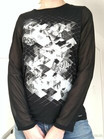 Pepe Jeans černé tričko s dlouhým rukávem, vel. XS - 3