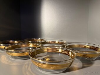 Bohemia Crystal zlacené misky 6x - 3