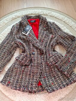 Tvídové vlněné sako Desigual - 3