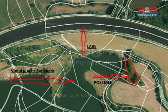 Prodej pozemku u vodní plochy Sandberk, 4657 m², Kolín - 3
