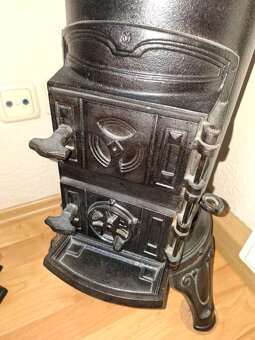 Litinová kamna - včetně krbové sady, viz. foto - 3