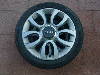 Letní alu sada kola originál Fiat 500 L 5x98 7Jx17 ET41 - 3