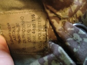 Prodám pracovní maskáče kalhoty 182/100 maskáčová bunda - 3