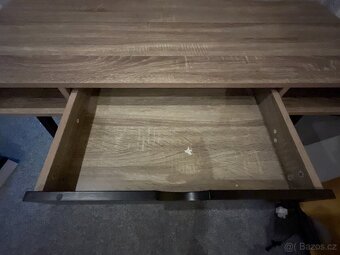 Psací stůl 48×120 barva světlého dubučerná - 3