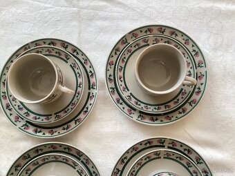 Retro značkový set hrníčků s podšálky, dezert.talířky - 3