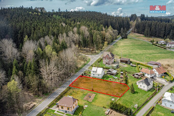 Prodej pozemku k bydlení 884m² Branka- Halže, okr. Tachov - 3