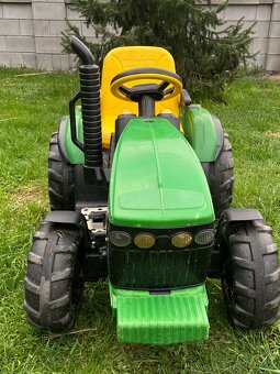 Elektrický traktor Peg Perego John Deere + 2x vozík - 3