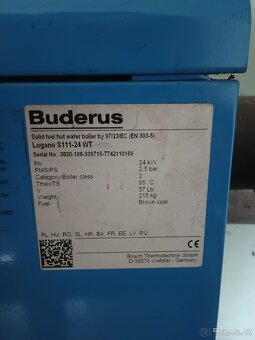 Prodám Buderus 24kw na tuha paliva - 3