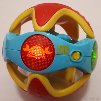 Dětský Zvukový a světelný míč, Infinifun Rattle Ball - 3