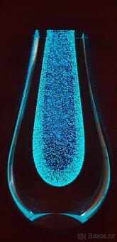 UMĚLECKÁ FLUORESCENČNÍ VÁZA DESIGN KAPKA - 3