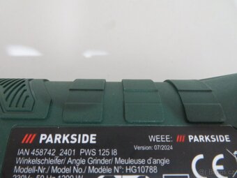 Nová úhlová bruska Parkside PWS 125 I8 - 3