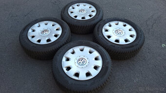 Téměř NEJETÁ zimní kola 15" 5x112 Caddy,Golf,Touran - 3