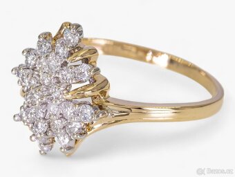 Krásný 14K prsten s diamanty 0,50ct - certifikát IGI - 3