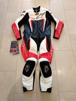 Alpinestars Motegi V3-Pánská kožená moto kombinéza, jednodíl - 3