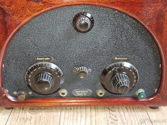 Starožitné rádio Ducretet, Paris, Francie, 7 lampovka, 1929 - 3