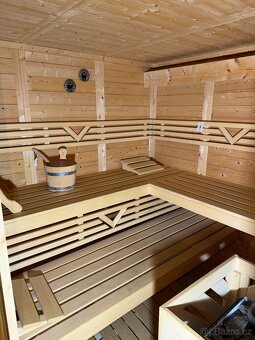 Finská sauna masiv 38mm rozměr 200x200x205v - 3
