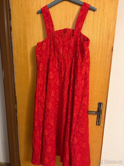 Společenské šaty červené velikost 2XL - 3