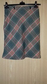 Sukně, vlna, MIDI, buklé, károvaná, kostkovaná,různé - 3